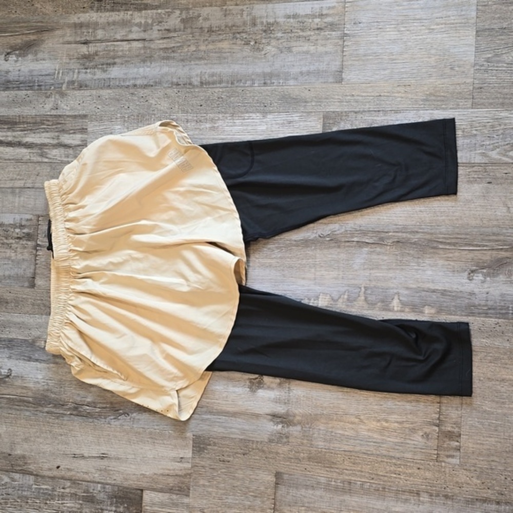 RAWGEAR| Men's | Mens Raw Gear 2 In 1 Compression Leggings Running Tan |‎ S​